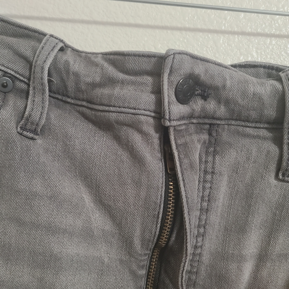 Madewell Gray High Rise Denim Shorts - Picture 2 of 9